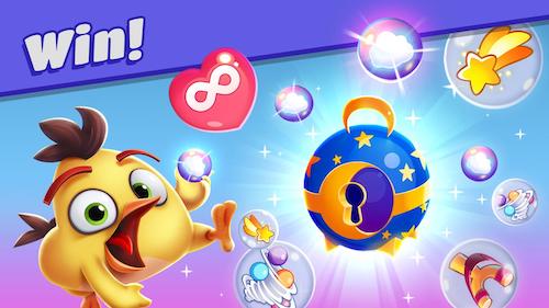 Angry Birds Dream Blast làm vỡ bong bóng