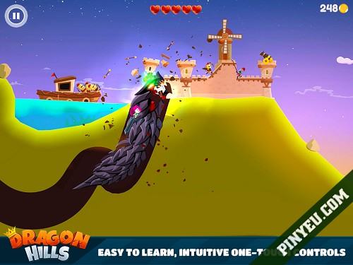 Trò chơi Dragon Hills trên Android