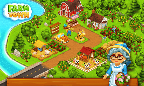 APK game Farm Town mod