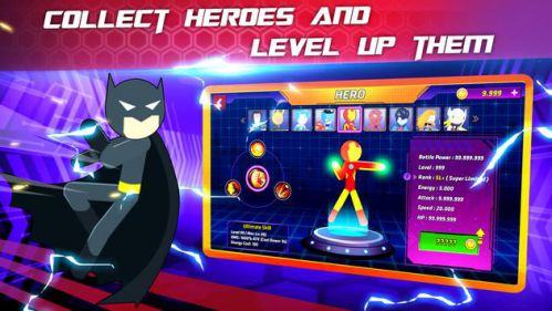 Super Stickman Heroes Fight Mod Infinite Heroes