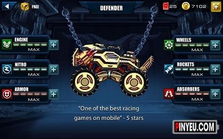 Trò chơi Mad Truck - Hill Climb Racing trên điện thoại