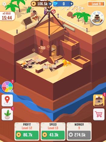 Trò chơi chuẩn bị Idle Digging Tycoon