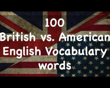 100 British vs. American English Words #ExploreWithKirti