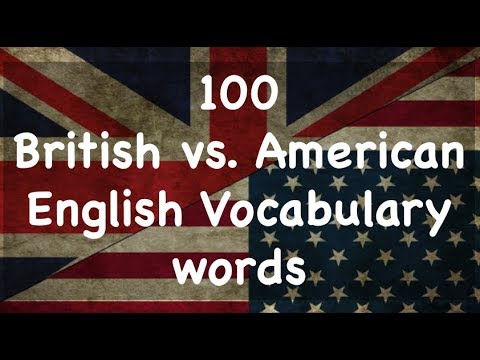 100 British vs. American English Words #ExploreWithKirti