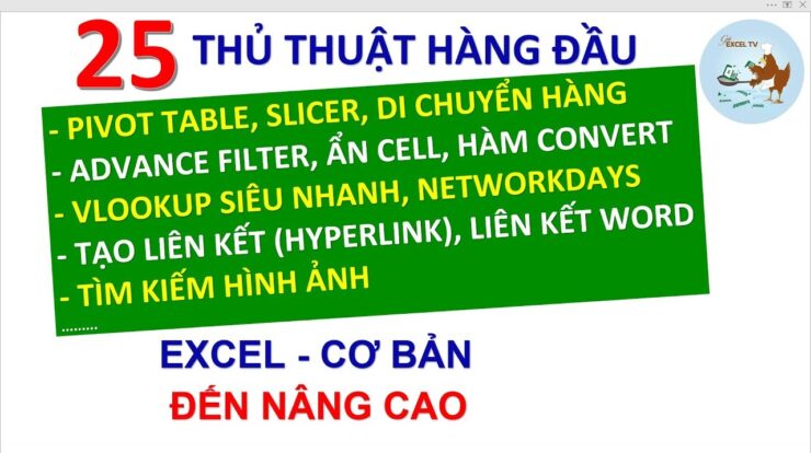 Thủ thuật Excel | 25 tuyệt chiêu trong excel cần phải biết (Part 2)