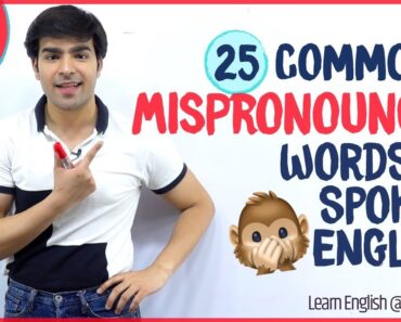 25 Commonly Mispronounced English Words 😱 | Improve English Pronunciation | Speak English Clearly