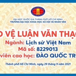 Buổi lễ bảo vệ luận văn thạc sỹ online, chuyên ngành lịch sử Việt Nam