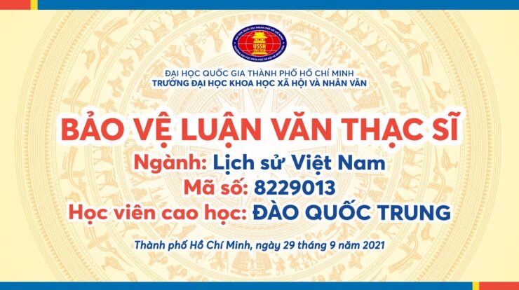 Buổi lễ bảo vệ luận văn thạc sỹ online, chuyên ngành lịch sử Việt Nam