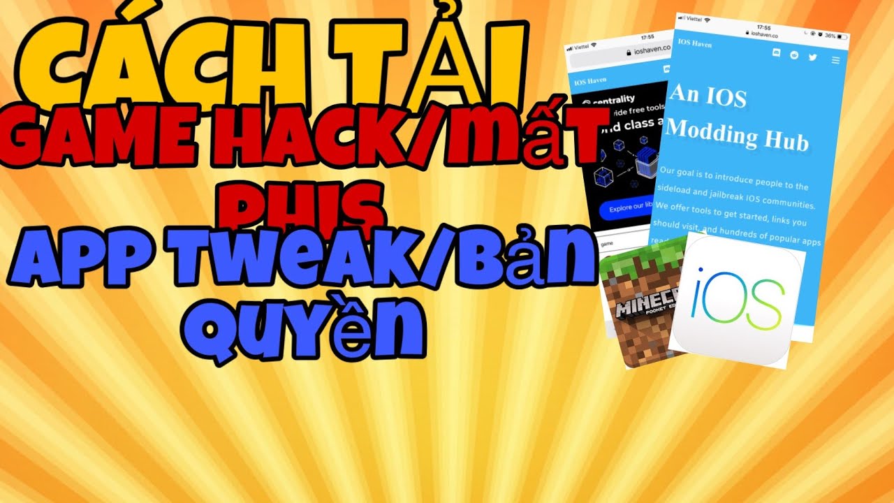 CÁCH TẢI GAME HACK/MẤT TIỀN,APP TWEAK/BẢN QUYỀN FREE