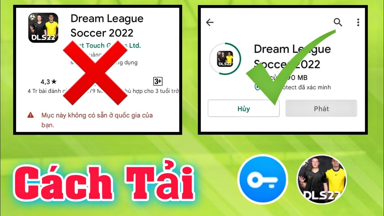 Cách Tải Dream League Soccer 2022 Khi Biến Mất Khỏi CH Play || Voi Gaming