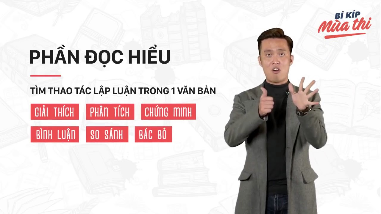 Cách ghi nhớ cực nhanh các thao tác lập luận văn bản môn Ngữ Văn Phần 1   Thầy Phạm Minh Nhật