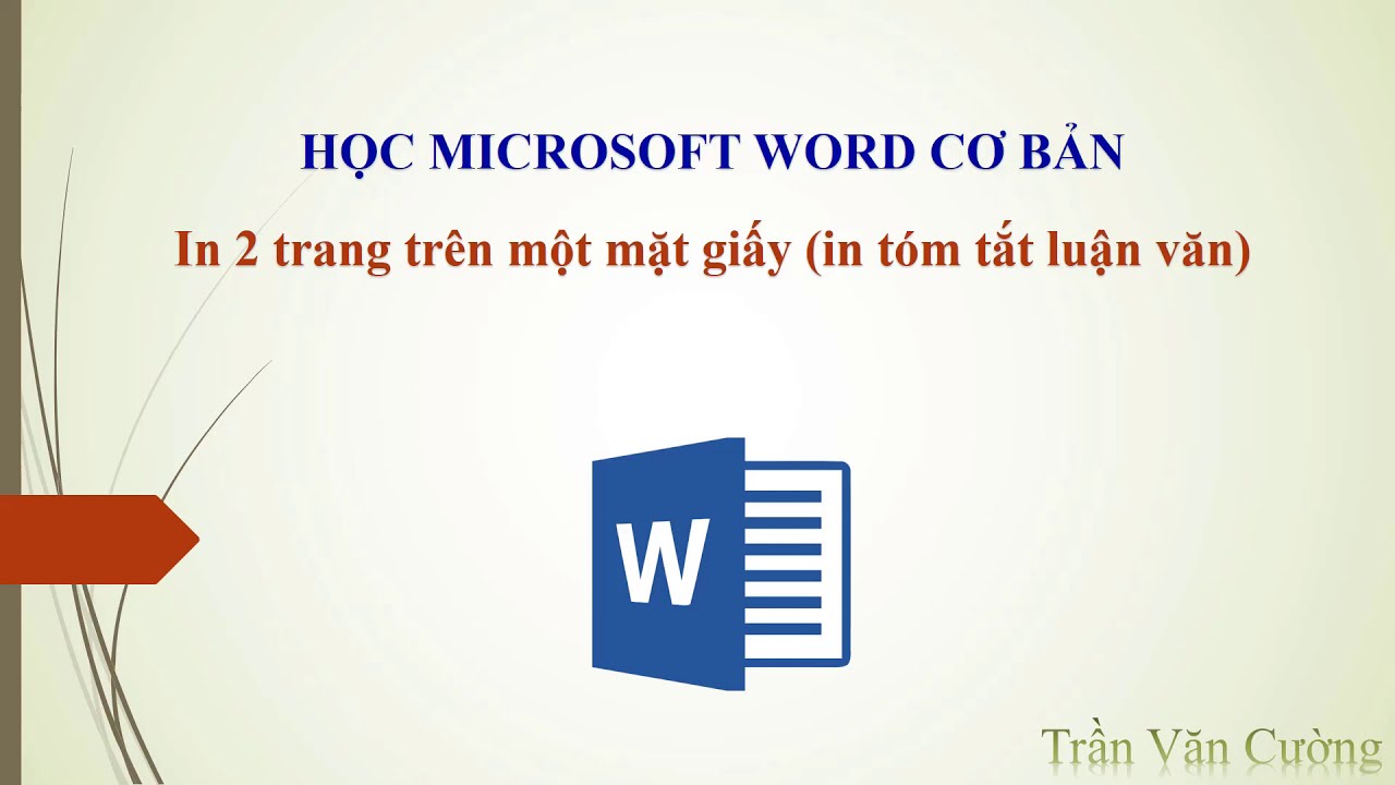 Cách in tóm tắt luận văn, khóa luận – in 2 trang A5 trên 1 mặt giấy A4