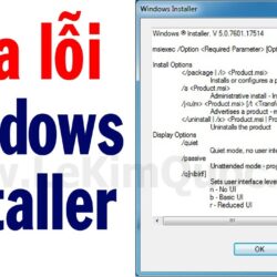 ⚙️ Cách khắc phục lỗi Windows Installer (không cài được phần mềm) khi tải về từ Internet