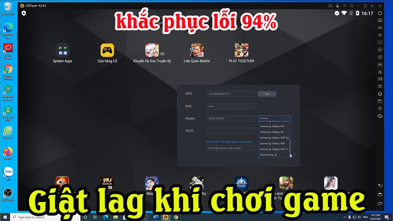 Cách sửa lỗi cài đặt mở giả lập Ldplay bị 90, 94%, lag giật khi chơi game