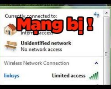 Cách sửa lỗi mạng bị chấm than hình tam giác | Lỗi máy tính laptop bị mạng chấm than
