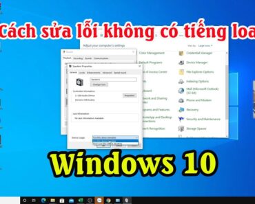 Cách sửa lỗi mất âm thanh trên win 10 | Máy tính không có loa, loa bị gạch chéo