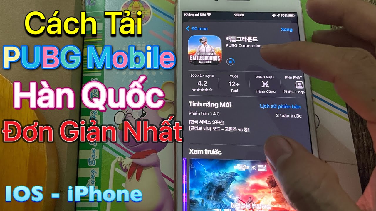 Cách tải PUBG Mobile Hàn Quốc IOS – iPhone . Tải PUBG Mobile Korea Mới Nhất 2021