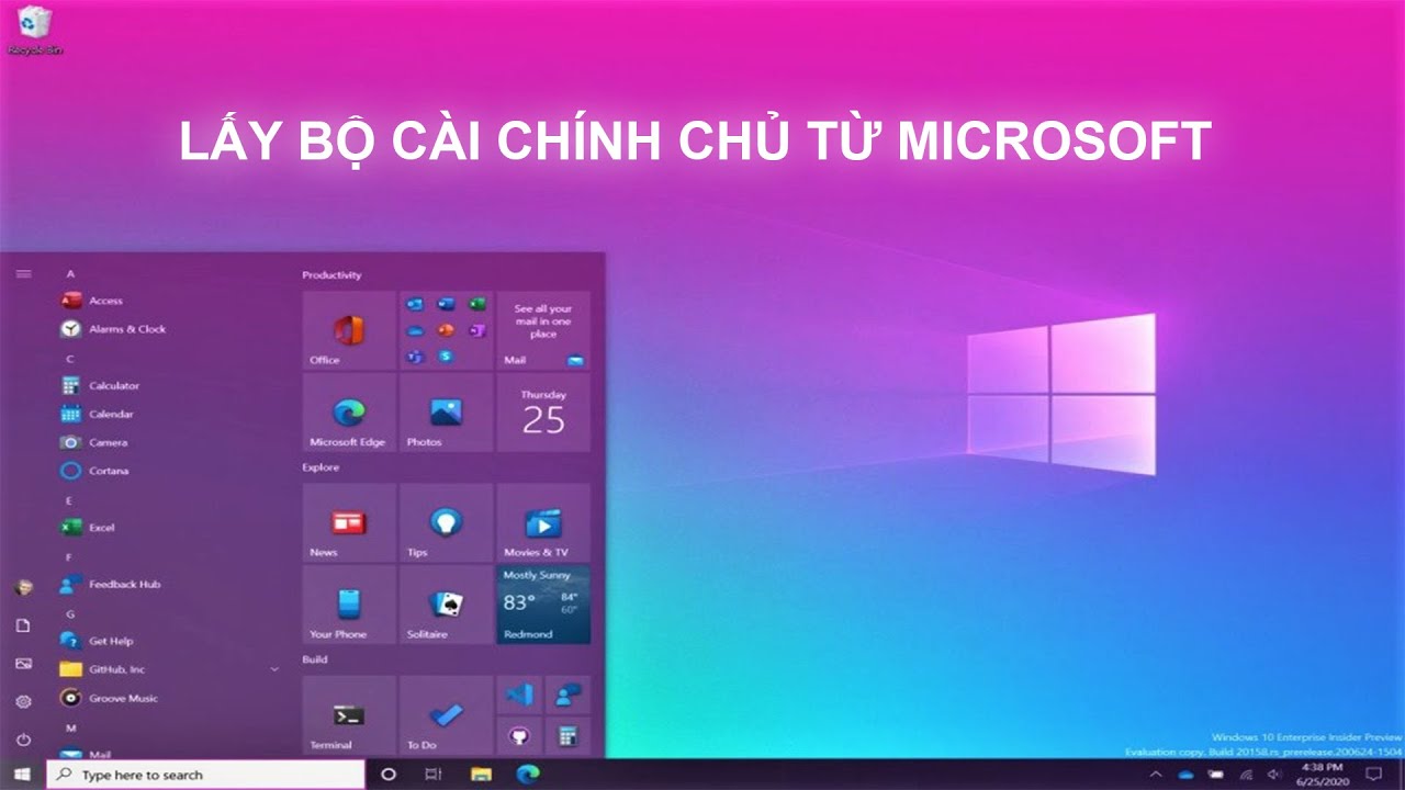 Cách tải Windows 10 chính thức từ Microsoft phiên bản mới nhất