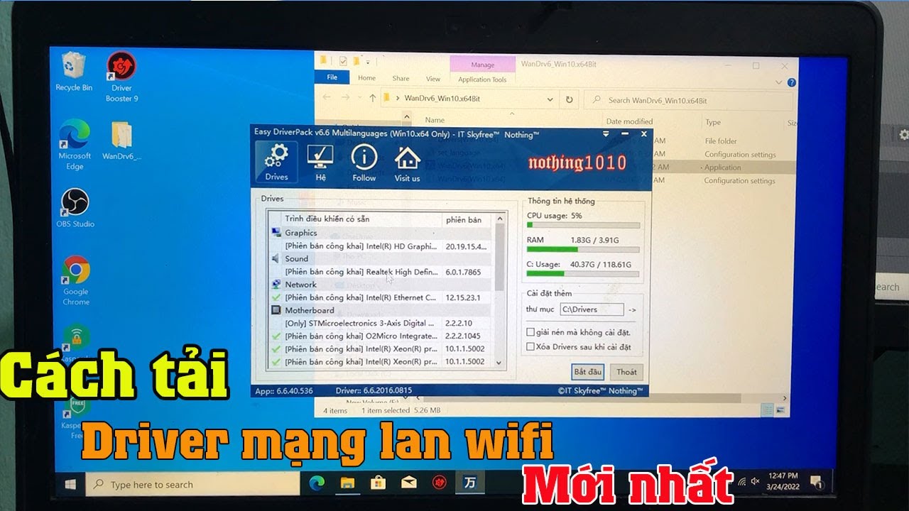 tải driver mạng lan cho win 10 64bit