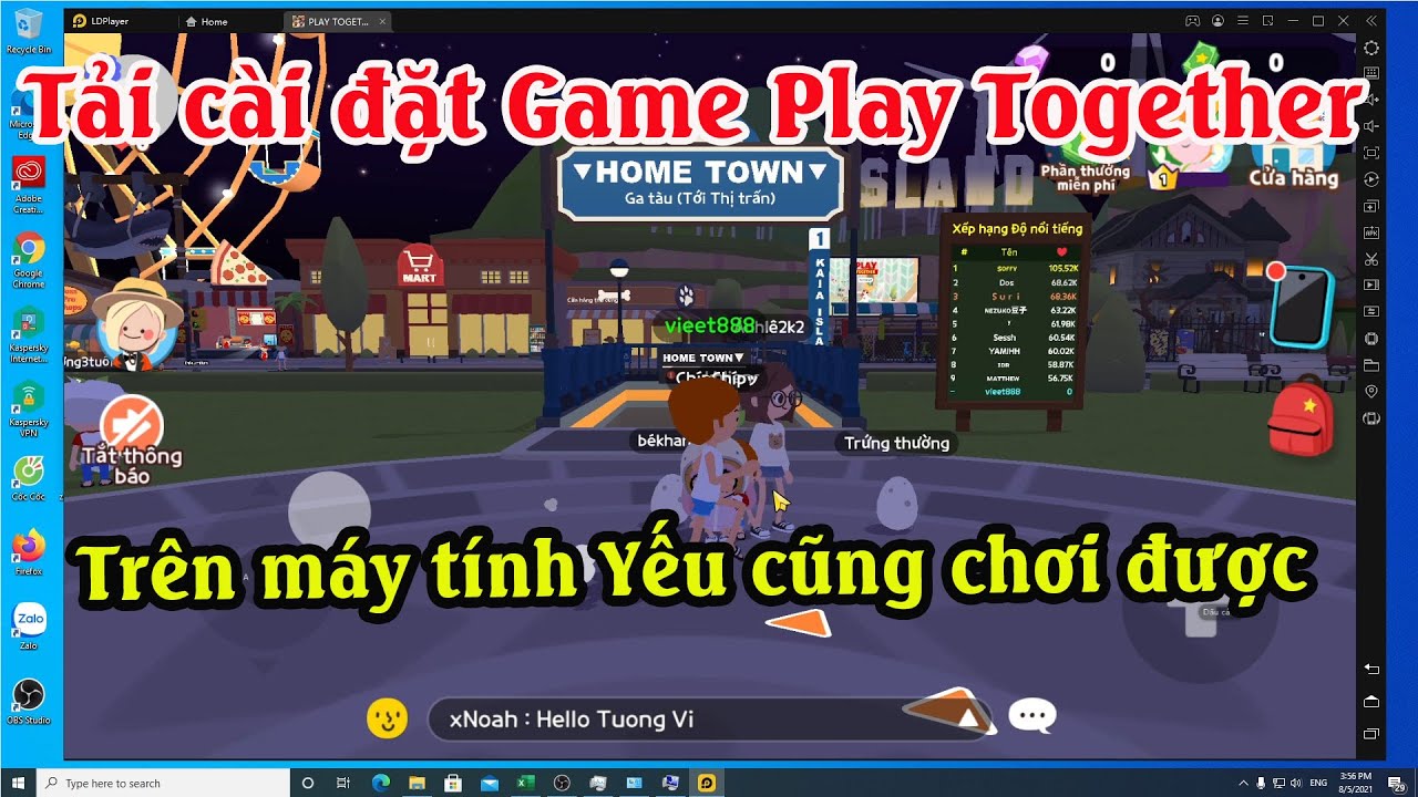 Cách tải game Play Together trên máy tính | Cách chơi play together trên máy tính PC và Laptop