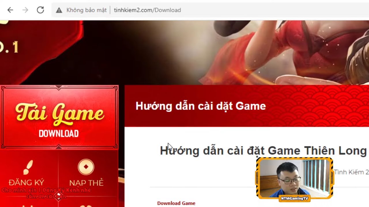 Cách tải game thiên long tình kiếm 2 NTM