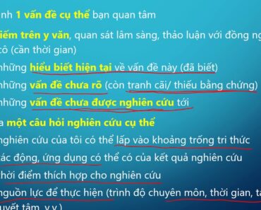 Cách viết đề cương nghiên cứu