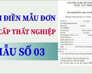 Cách viết đơn hưởng trợ cấp thất nghiệp – Mẫu số 03 MỚI NHẤT