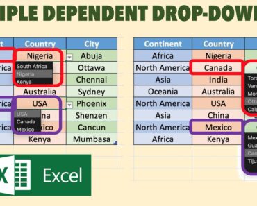 Create Expandable Dependent Drop-down List in Excel with Multiple Words & Spaces