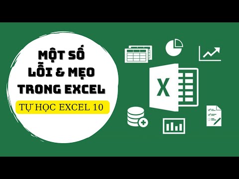 CuongfAnhsss| Tự học Excel | Một số lỗi và mẹo trong Excel