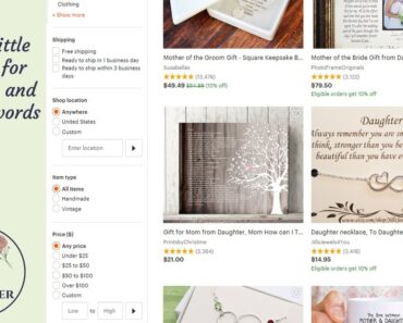 Etsy SEO tips- words that they ignore and don't ignore