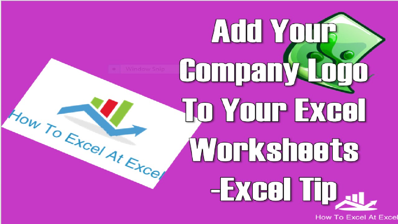 Excel Tip- Insert Your Company Logo Into Your Excel Workbook