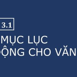 [FORMAT KHOÁ LUẬN] 3.1. Mục lục tự động cho văn bản