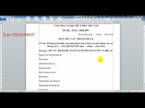 HƯỚNG DẪN CÁCH VIẾT ĐƠN YÊU CẦU THI HÀNH ÁN. Liên hệ tư vấn và soạn thảo: 0812049607