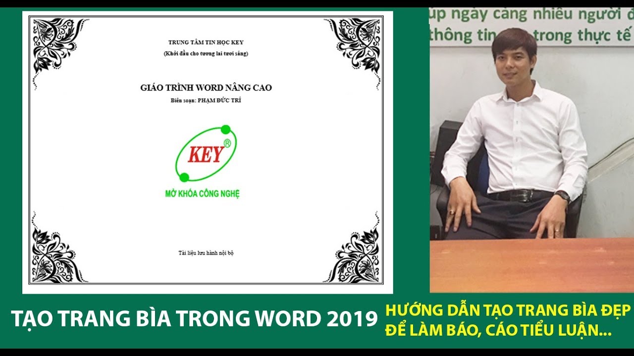 Học Word 2019: Tạo trang bìa làm báo cáo tốt nghiệp, tiểu luận, tạo trang bìa đẹp