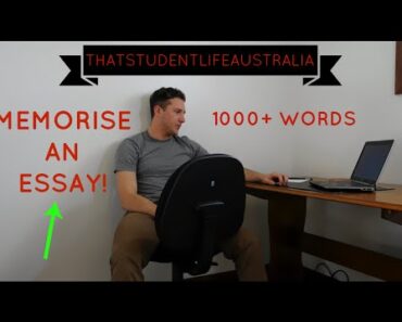 How To Memorise An Essay ! 1000+ words