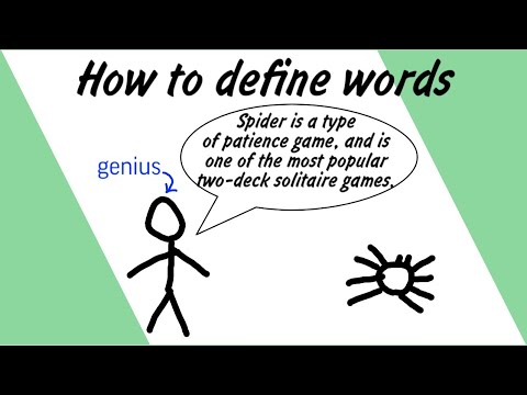 How to define words