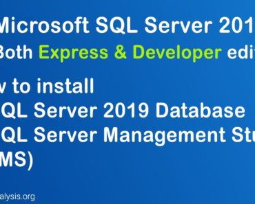 How to download and install Microsoft SQL Server 2019 database and SQL Server Management Studio