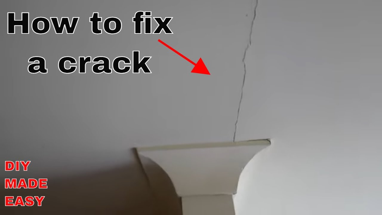 How to fix a crack in a wall or ceiling – DIY