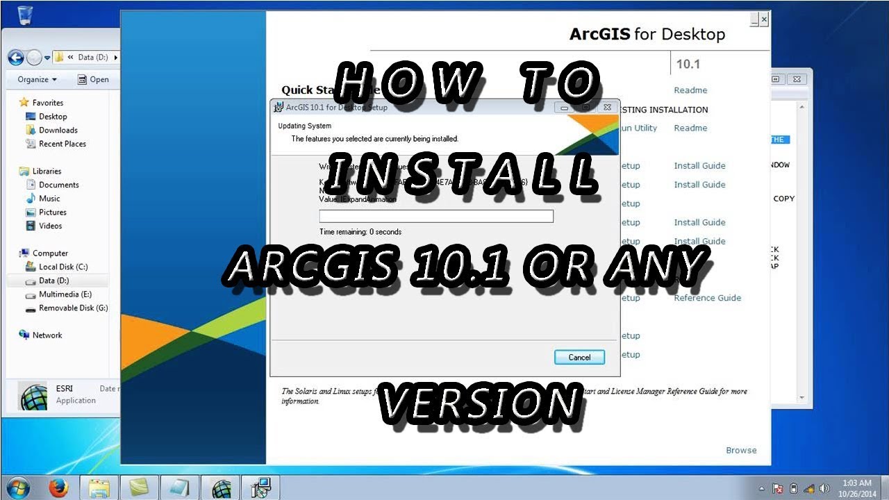 How to install Arcgis 10.1 crack or any version