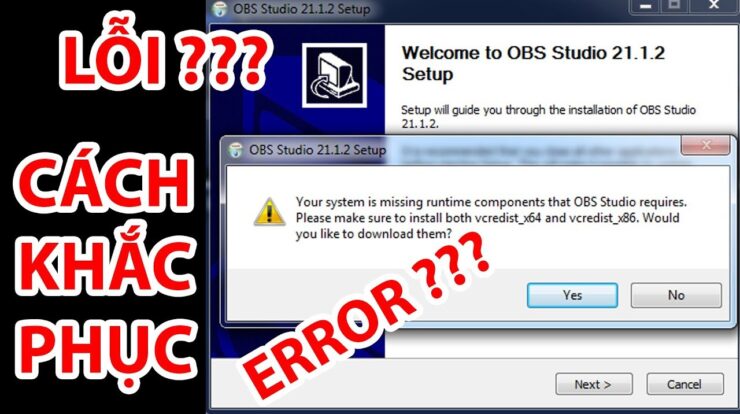 Hướng Dẫn Sửa Lỗi Cài Đặt OBS Studio