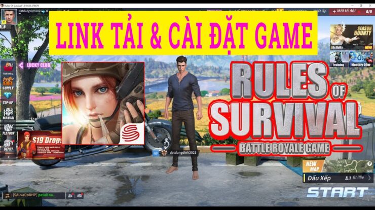 Hướng Dẫn Tải và Cài Game Rules Of Survival Cho Laptop & PC Miễn Phí