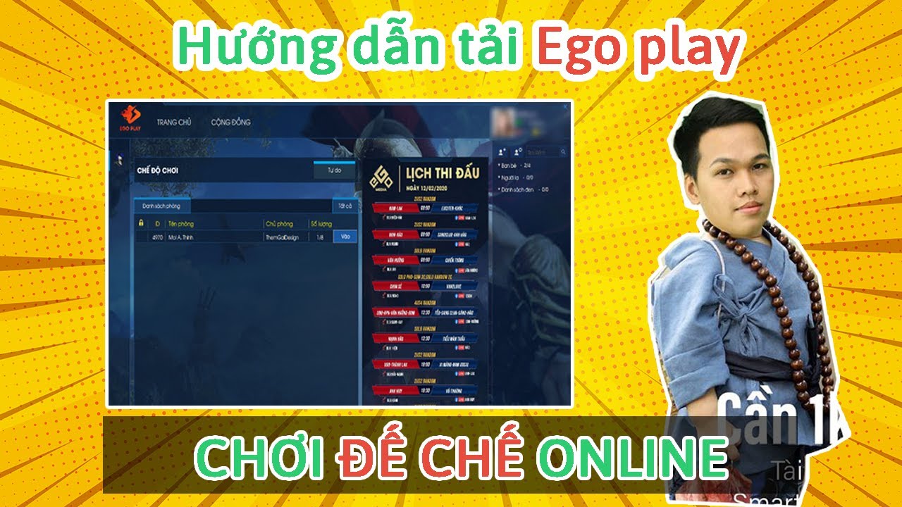 Hướng dẫn TẢI và CÀI ĐẶT phần mềm Ego Play chơi ĐẾ CHẾ (AOE) Online