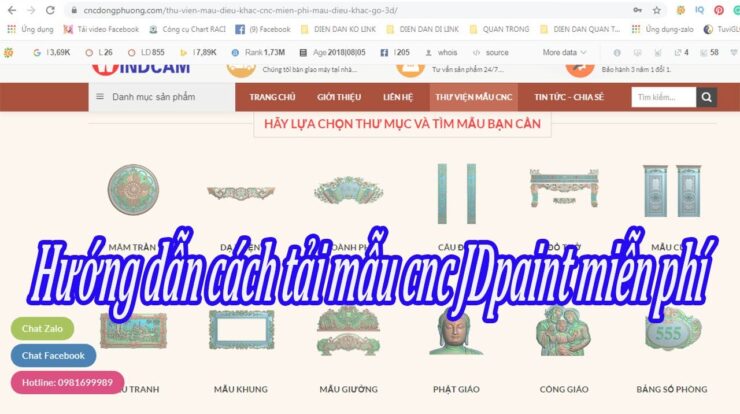 Hướng dẫn cách tải mẫu cnc free | mẫu jdpaint free của công ty Đông Phương