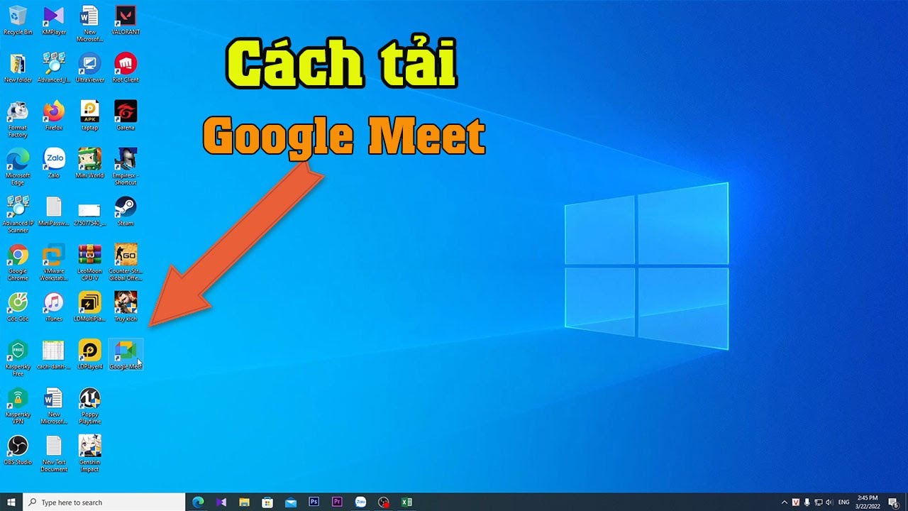Hướng dẫn cách tải và cài đặt google meet trên máy tính latpop