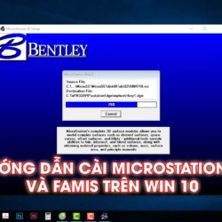 Hướng dẫn cài đặt Microstation SE famis và sửa lỗi font Win 10