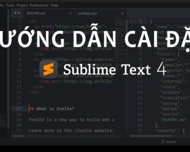 Hướng dẫn cài đặt Sublime text 4