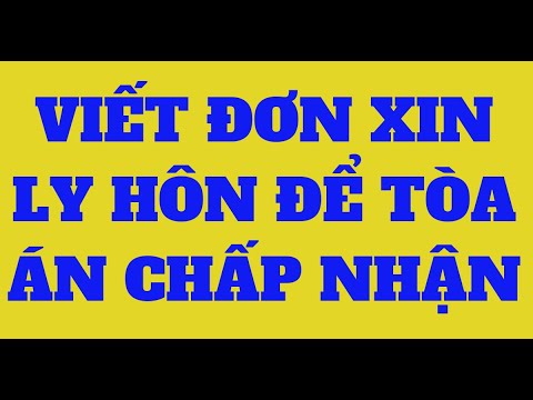 Hướng dẫn làm ĐƠN XIN LY HÔN – Cách viết ĐƠN XIN LY HÔN chuẩn nhất