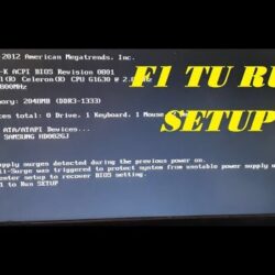 Hướng dẫn sửa lỗi máy tính báo Press F1 to run Setup
