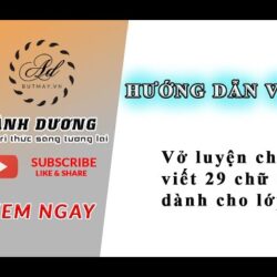 Hướng dẫn tải bản mềm vở mẫu tập viết 29 chữ cái