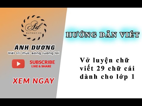 Hướng dẫn tải bản mềm vở mẫu tập viết 29 chữ cái